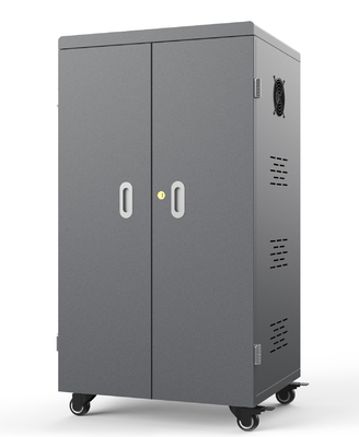 64 Bays PC Sınıfı Ipad Mobil Cihaz Şarj Arabası 670x500x1320mm