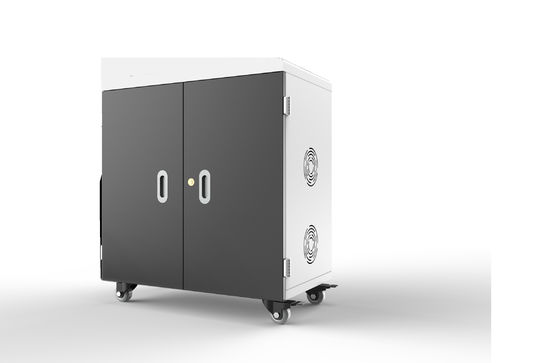 100-250V giriş USB şarj arabası tıbbi sessiz tekerlekler ve tamamen monte edilmiş şarj dolabı ile