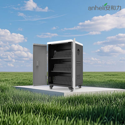 42 Portlar iPad Şarj dolabı soğutma fanları havalandırma delikleri ve güvenli kilitler ve anahtarlar