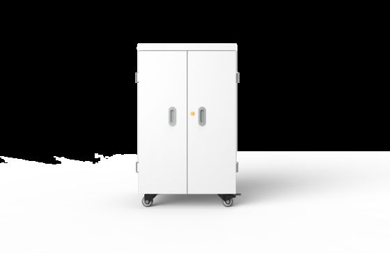 42 Slots iPad Soğutma Fanları Havalandırma delikleri ve Alman Tıp Standart Çarkları ile Şarj Dolabı