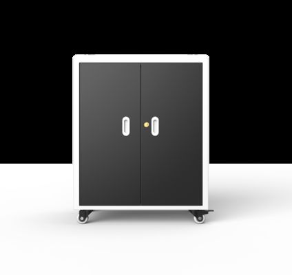 30-Slot Laptop Charging Cabinet with 220V AC Sockets