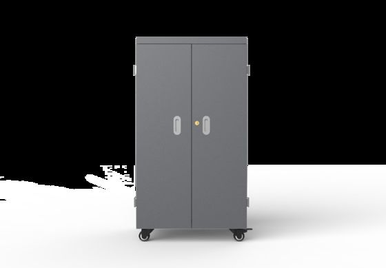 64 Portlu Tablet Şarj Dolabı, 8S Güvenlik Koruma Sistemi ve Galvanizli Sac Konstrüksiyon