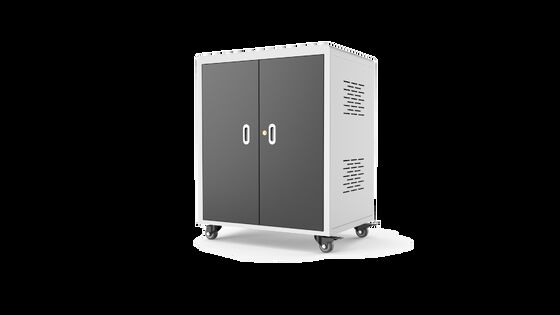 30 Ports AC Power Laptop Charging Cabinet with Galvanized Sheet and Cooling Fans for Chromebooks