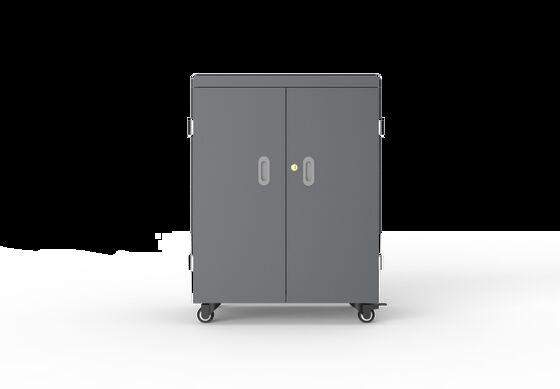 54 USB yuvaları Galvanizli levha malzemesi ve 8S güvenlik koruma sistemi ile tablet depolama dolabı