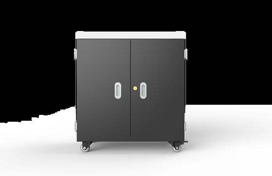 Okullara Yönelik 36 USB Bağlantı Noktalı, Galvaniz Saclı ve 8S Güvenlik Korumalı Akıllı USB Şarj Arabası