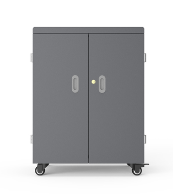 250V 54 Adet Galvanizli Tekerlekli Ipad Şarj Arabası
