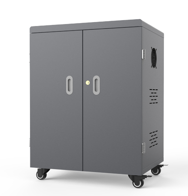 250V 54 Adet Galvanizli Tekerlekli Ipad Şarj Arabası